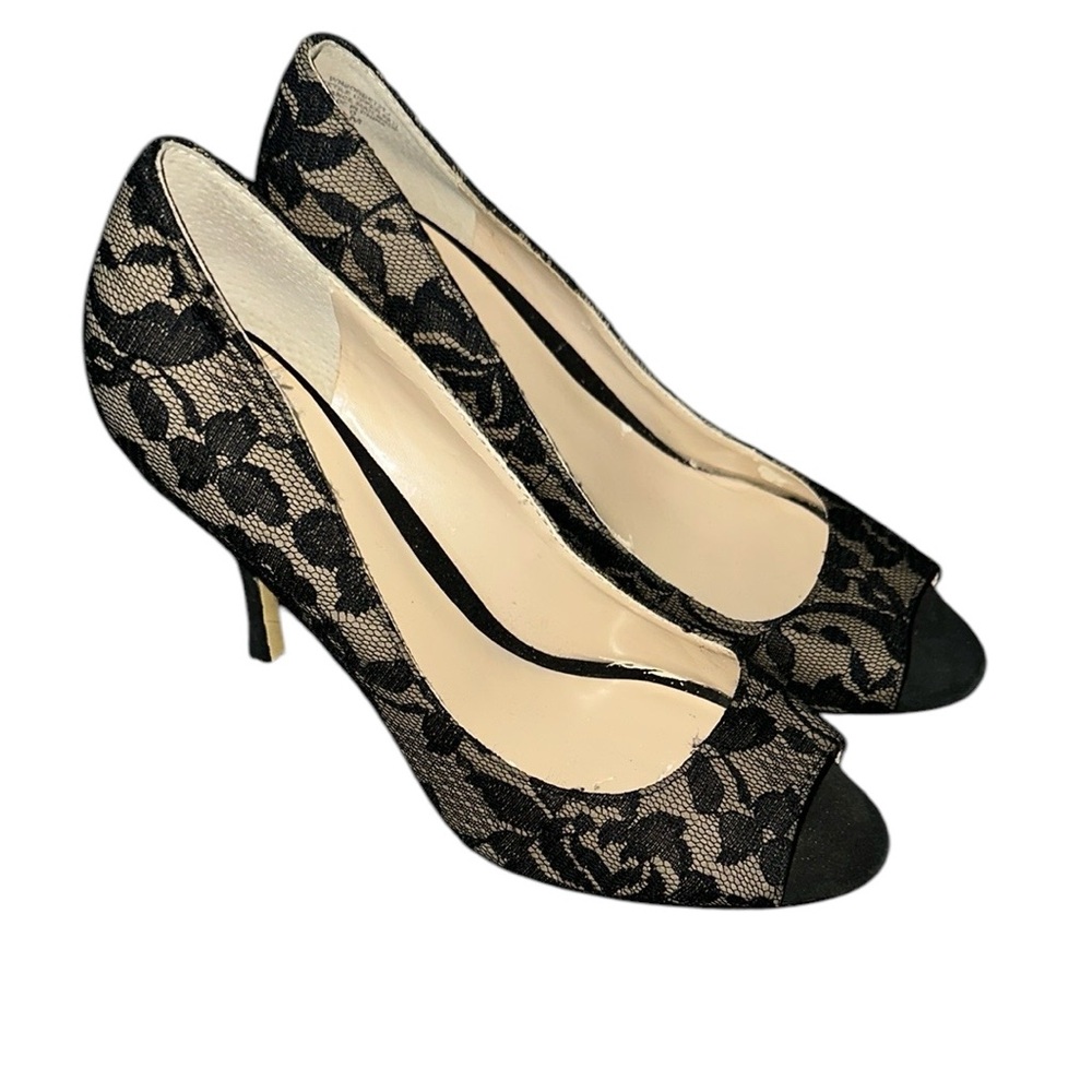 Nine West Black Lace Heels